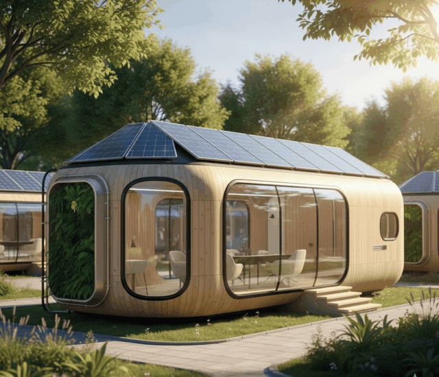 GreenDorm – Sustainable Living Pods for Students